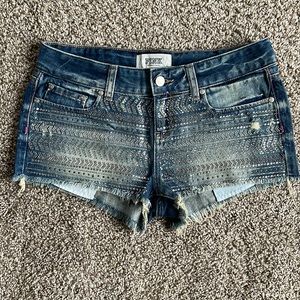 PINK Victoria’s Secret Silver Bling Jean Shorts - Size 4